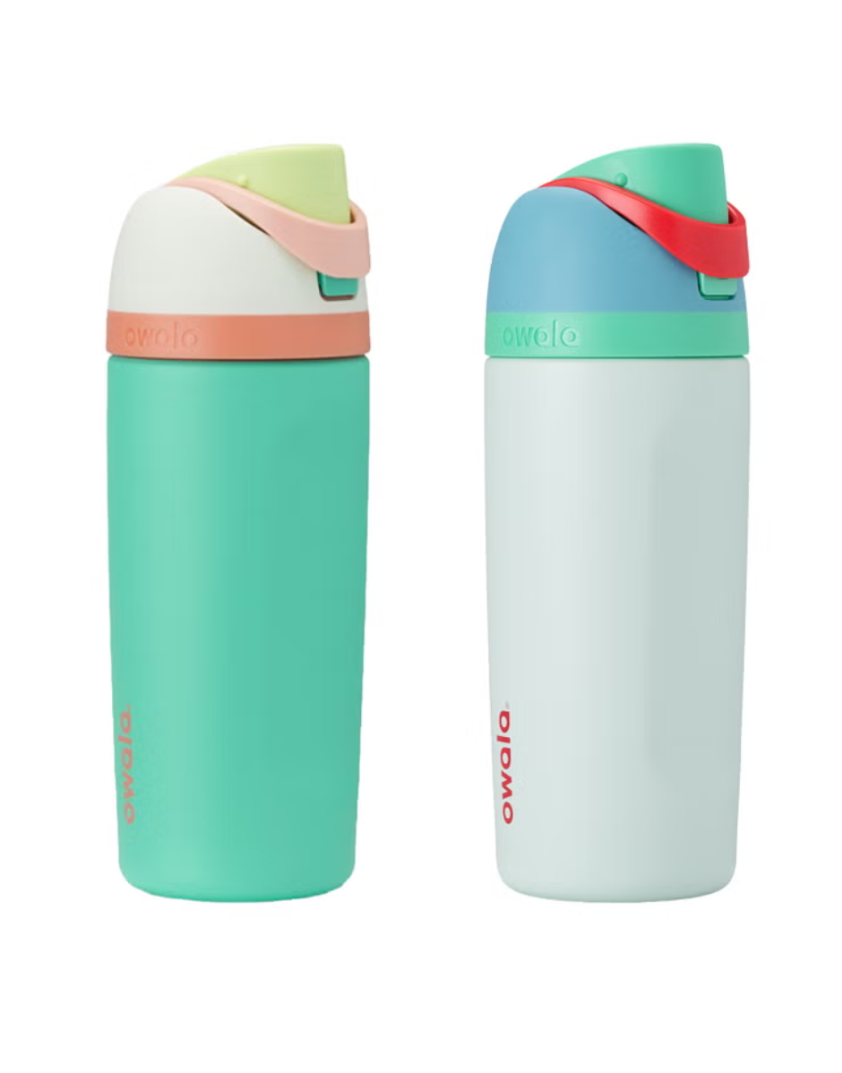 Owala Freesip 473 mL (16 oz) Stainless Steel Water Bottle, 2-pack