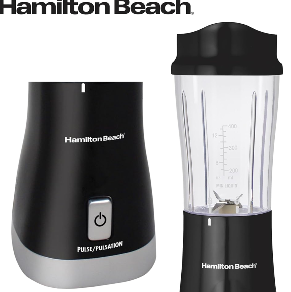 HAMILTON BEACH PERSONAL BLENDER WITH TRAVEL LID #51109CR