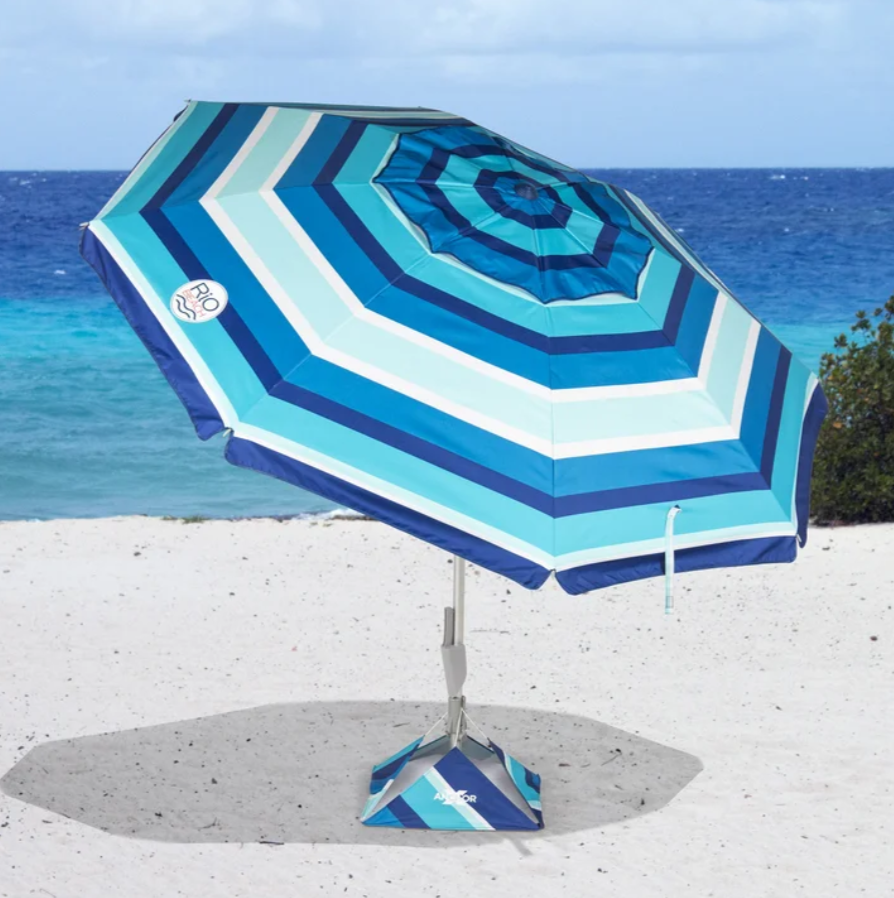 RIO 2.3m (7.5 ft) Beach Umbrella with AnchorX