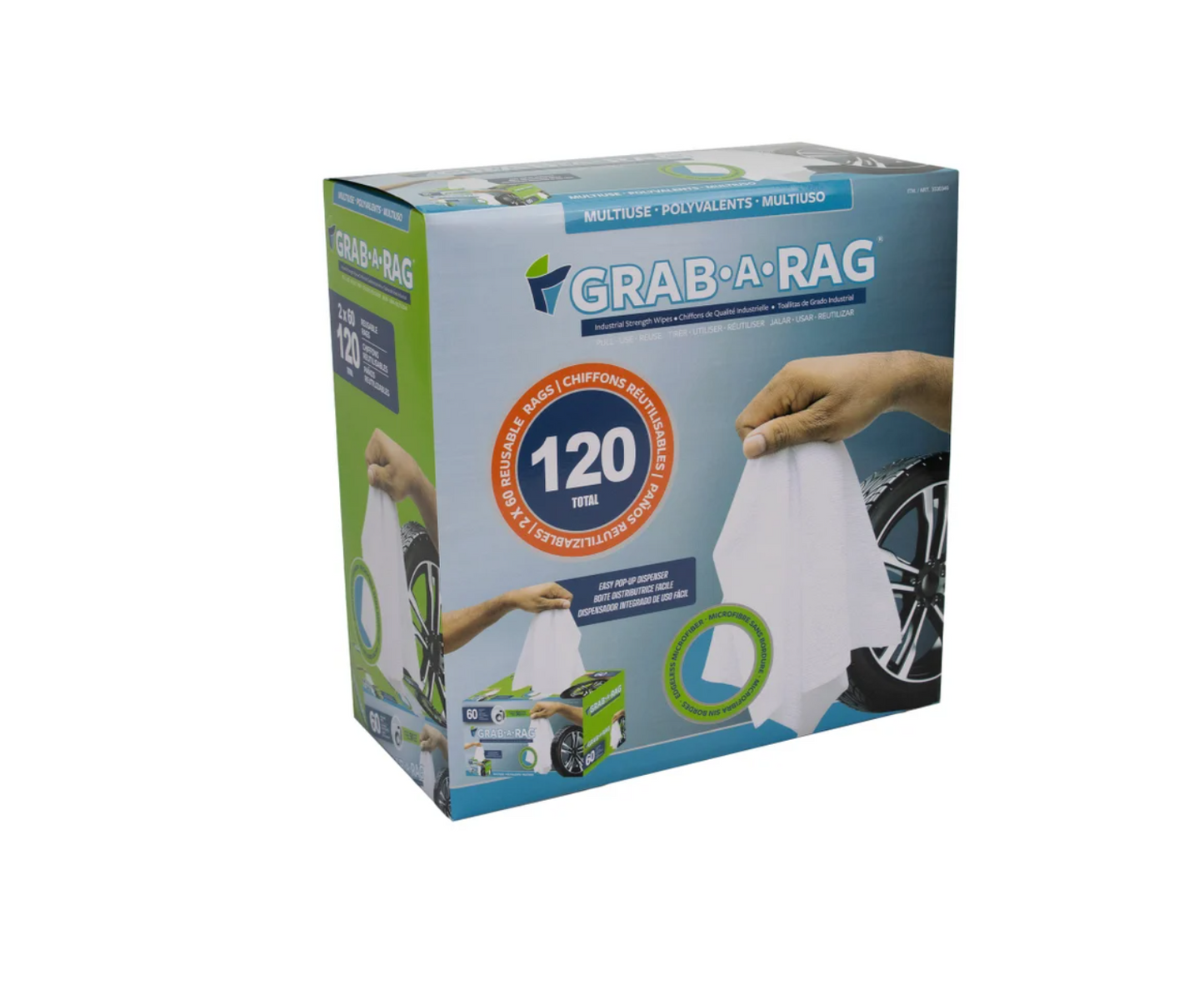 Grab-A-Rag Washable Microfibre Rags,