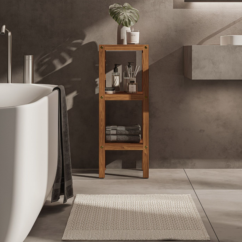 Teakhaus FSC-Certified Teak Wood 3-Tier Shelf