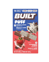 Built Puff Protein Bars, Cookies 'N Cream and Strawberries 'N Cream, 14 × 40 g