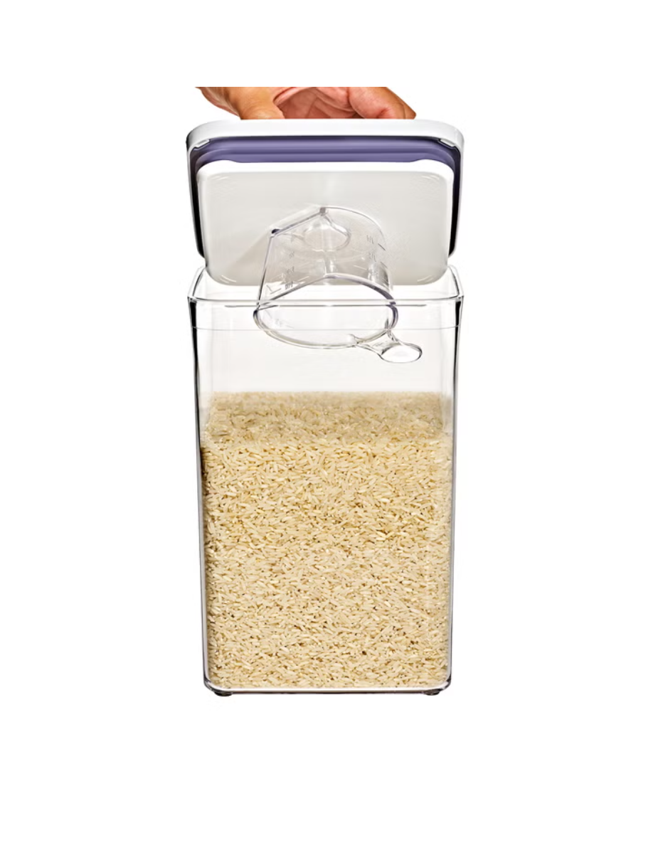 OXO SoftWorks 4-piece POP Container Set with Rice Measuring Cup & Scoop