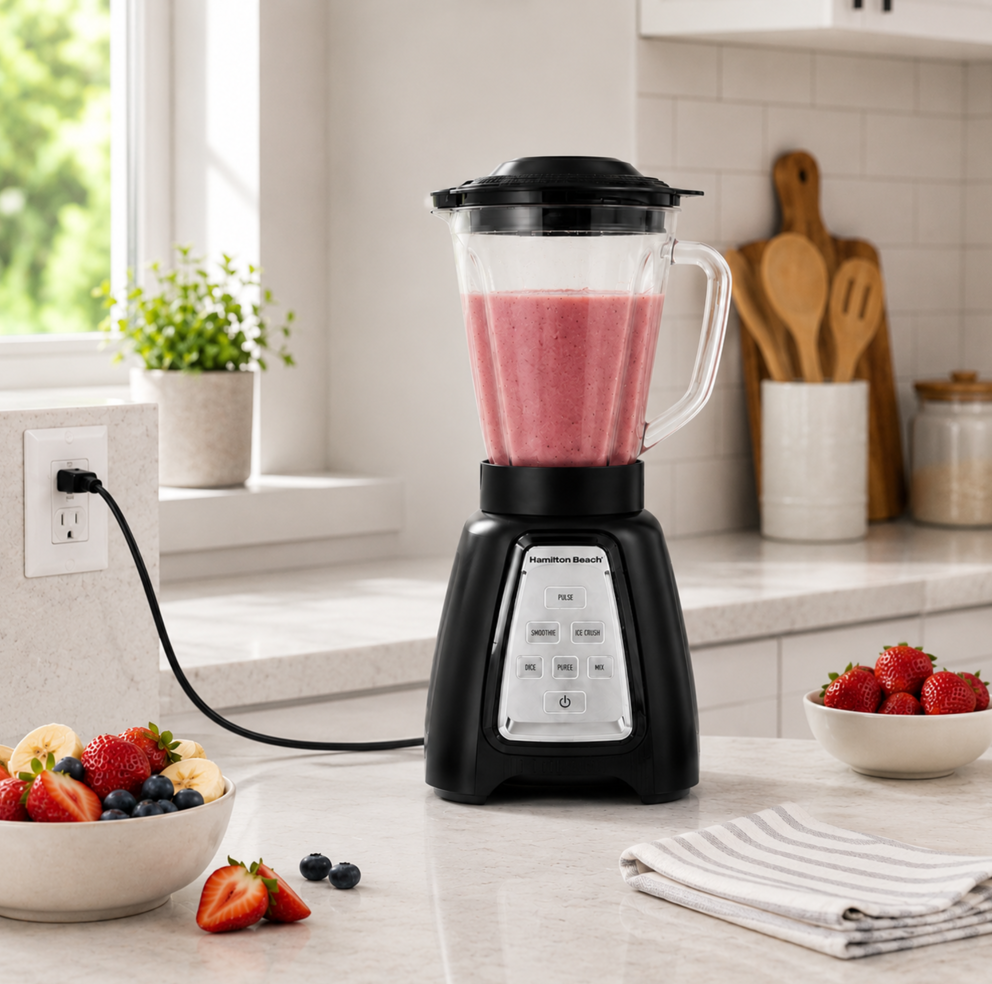 HAMILTON BEACH MULTIBLEND BLENDER WITH GLASS JAR #58240C