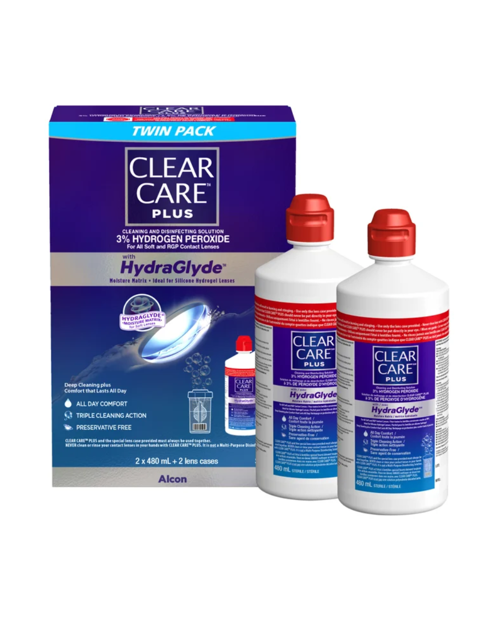 Clear Care Plus with HydraGlyde - 2 x 480 mL