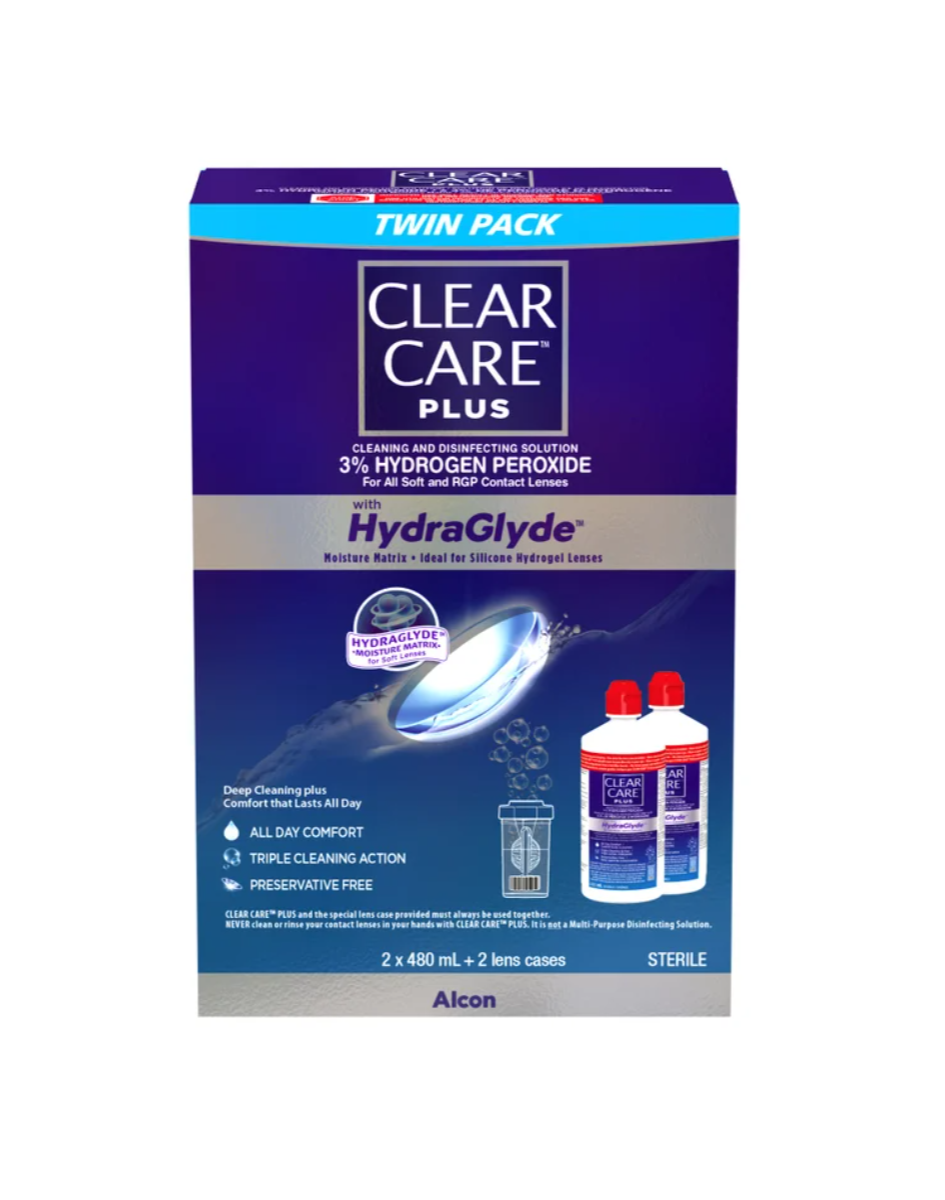 Clear Care Plus with HydraGlyde - 2 x 480 mL