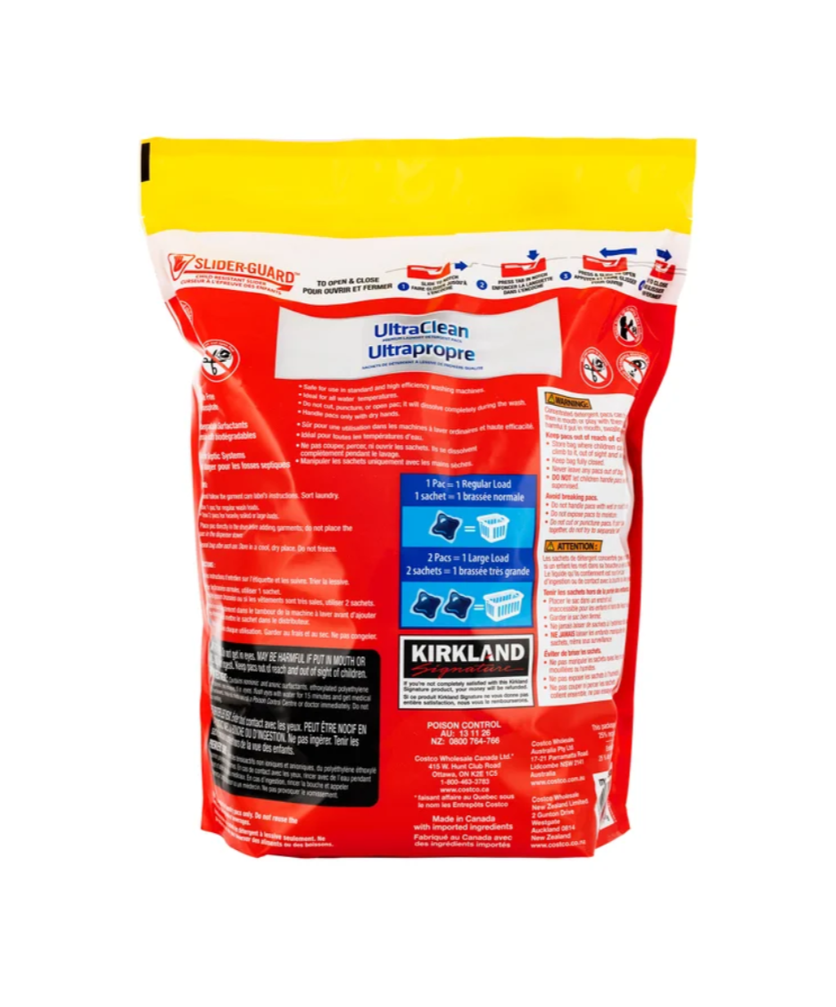 Kirkland Signature Ultra Clean Laundry Detergent Pacs, 152-count