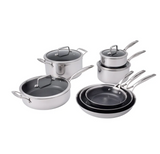 HENCKELS Paradigm Hybrid Ceramic Non-Stick Tri-ply Clad Cookware Set, 11-piece