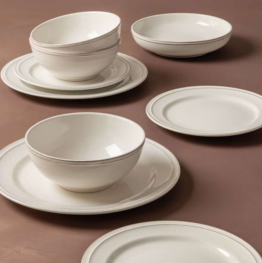 over&back Stoneware Dinnerware Set, 16-pieces