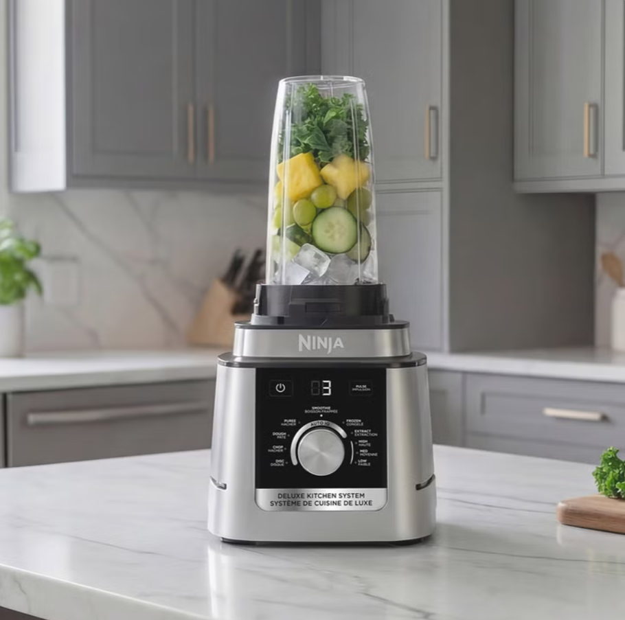 Ninja Deluxe Blender & Kitchen System with 88-oz. (2.6 L) Pitcher, 9-Cup Processor & Auto-iQ