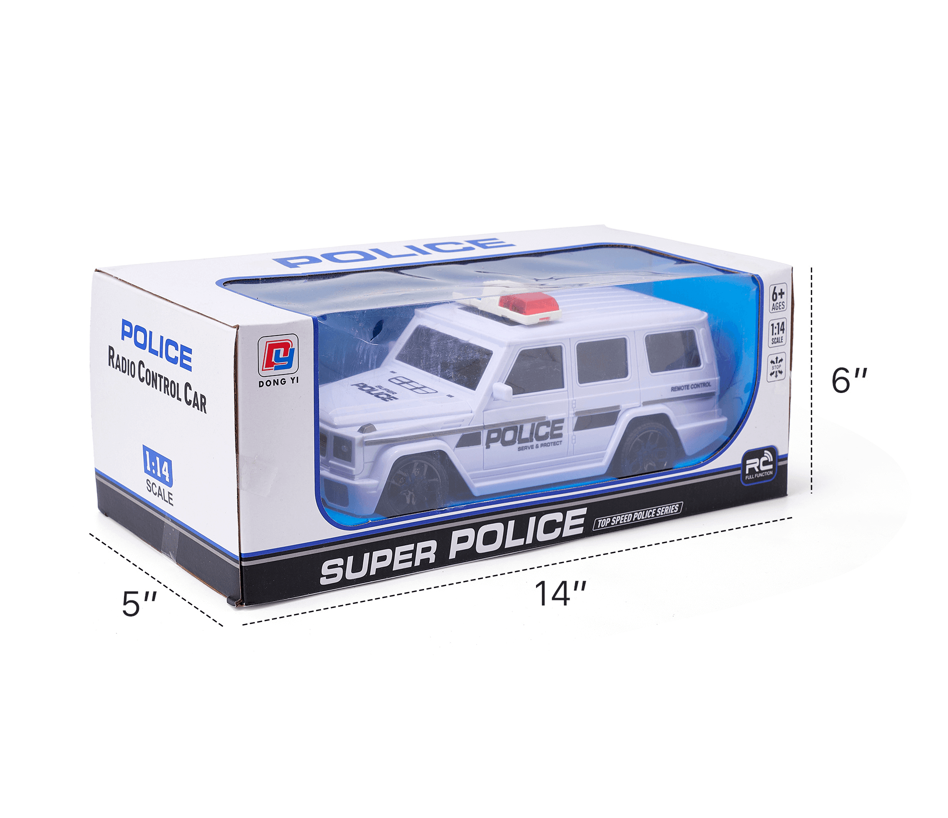 POLICE G-WAGON R/C 6"X5"X14"