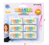 SD ERASER 6PCS