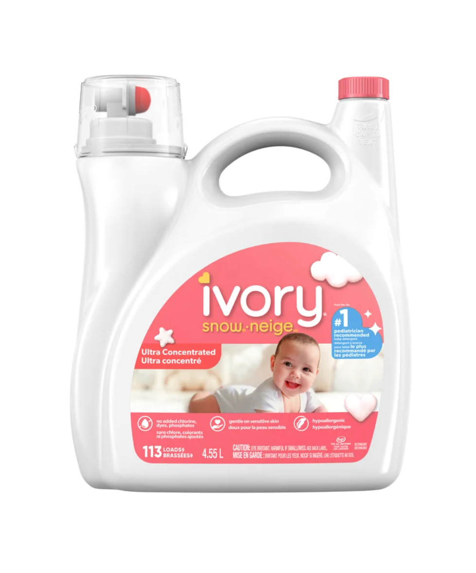 Ivory Snow Newborn Liquid Laundry Detergent, 113 wash loads