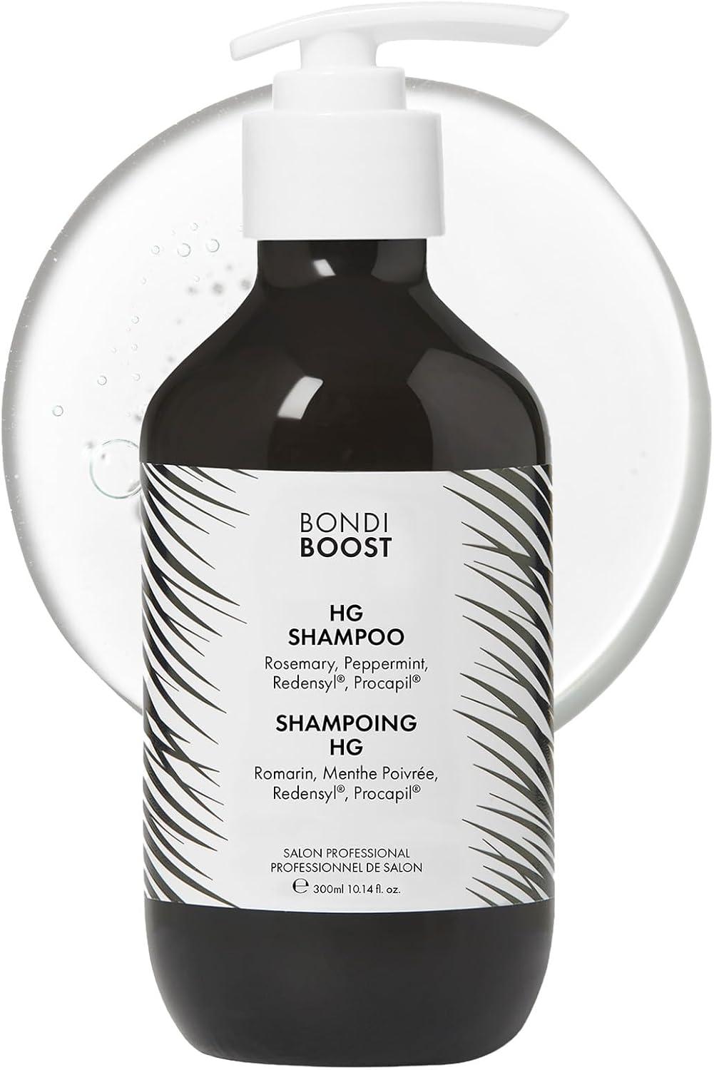 BONDIBOOST HG Anti-Thinning Shampoo for Women & Men [10.14 fl oz], Clinically Tested to Promote Fuller + Thicker-Looking Hair, Natural Mint Scent + Procapil, Redensyl & Rosemary Formula, Sulfate-Free