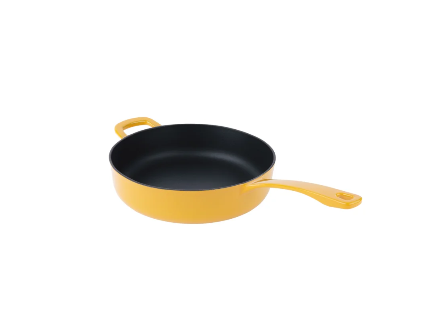 Chuck Hughes, Cast Iron Deep Skillet, 3.75 L (4 qt.), Yellow