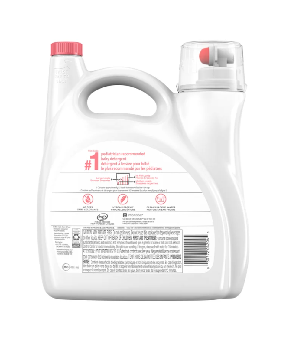 Ivory Snow Newborn Liquid Laundry Detergent, 113 wash loads