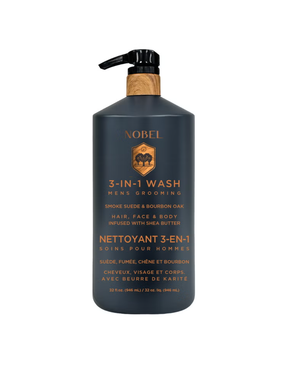 Nobel Men 3-in-1 Wash, 3 x 946 mL