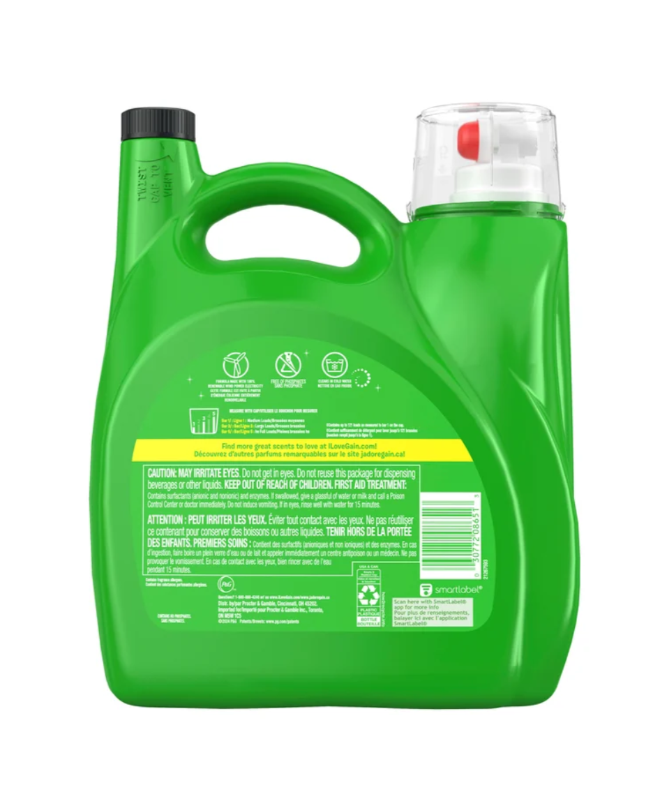 Gain Liquid High Efficiency Cold Water + Oxi Fresh Water Frost 4.87 L 121 Loads