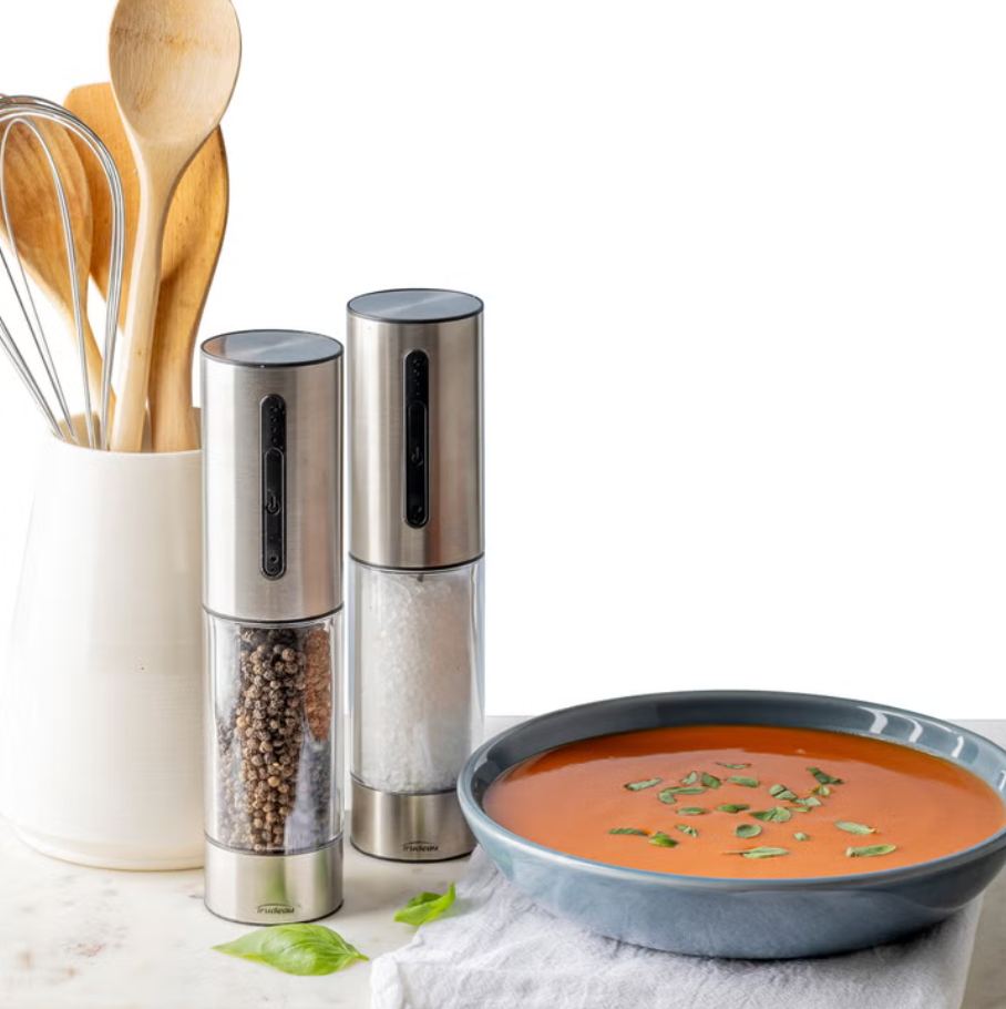 Trudeau OneTouch Electric Salt and Pepper Mills