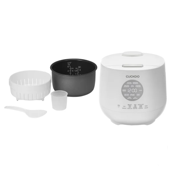 CUCKOO , 6 cup Multifunctional Micom Rice Cooker and Warmer, White