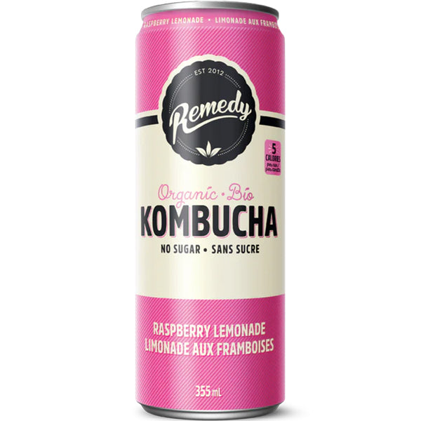 Remedy Drinks Raspberry Lemonade Kombucha 355 mL