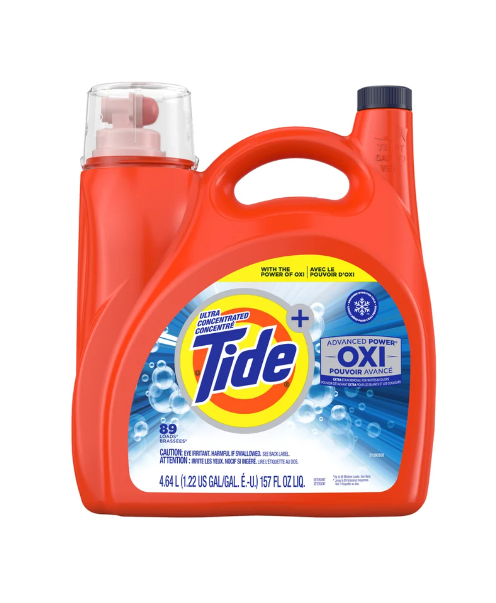 Tide Advanced Power Ultra Concentrated Liquid Laundry Detergent with Oxi 89 Loads