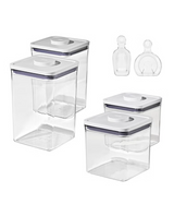 OXO SoftWorks 4-piece POP Container Set with Rice Measuring Cup & Scoop