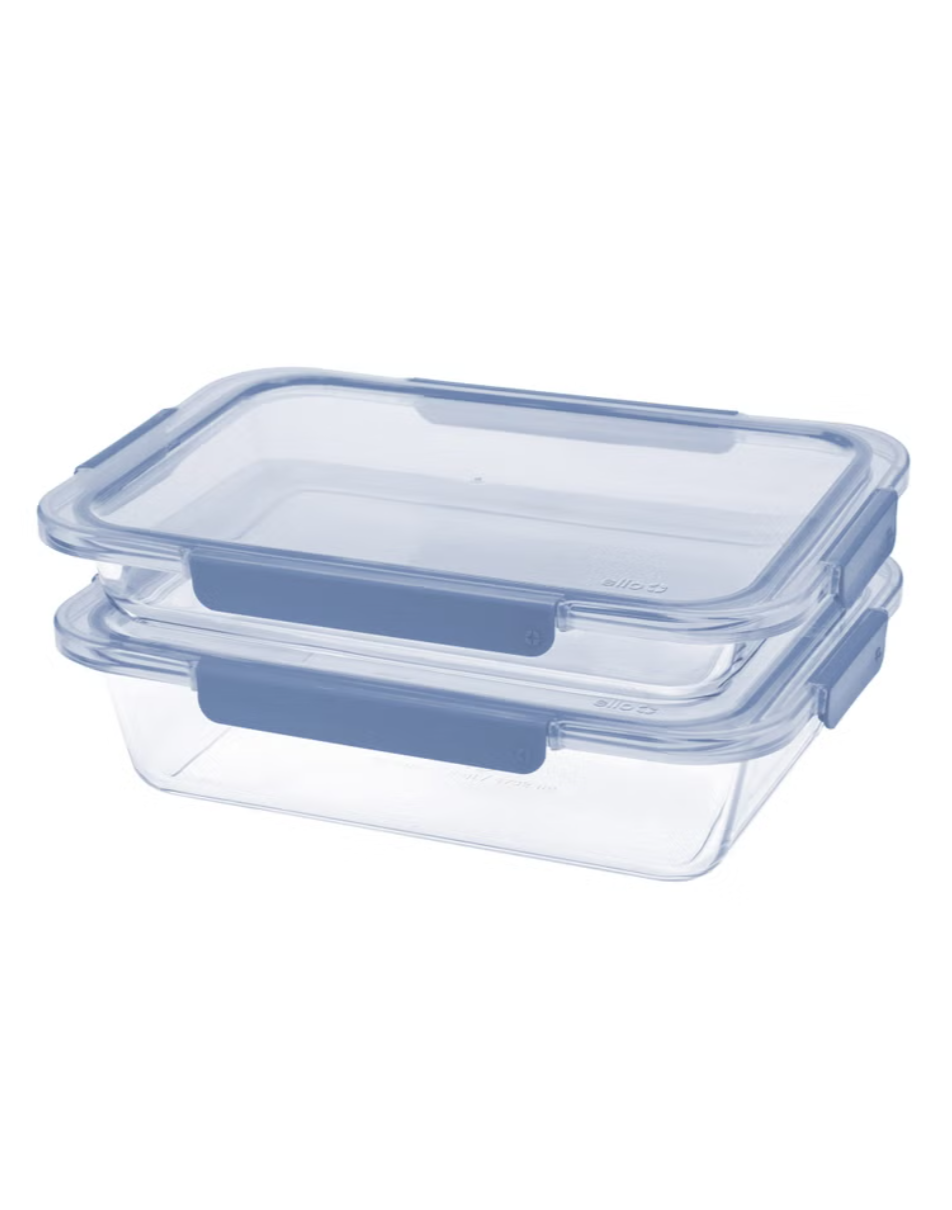 Ello Glass Baking Dish with Plastic Lids, 4-pieces