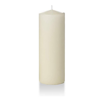 Yummi 3" x 8" Round Pillar Candles - 3 per Pack