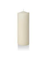 Yummi 3" x 8" Round Pillar Candles - 3 per Pack
