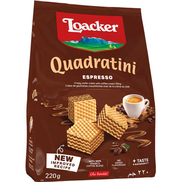 Loacker Quad Espresso Cookies 220 g