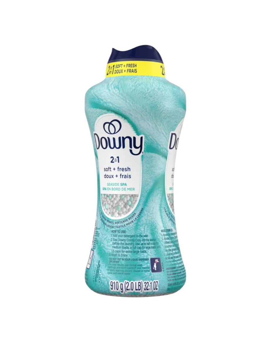 Downy 2-in-1 Soft + Fresh Fabric Softener Seaside Spa, 910 g