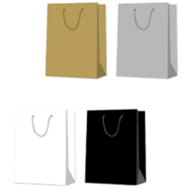 EPC Solid Colour Large Giftbag Gold Silver White Black