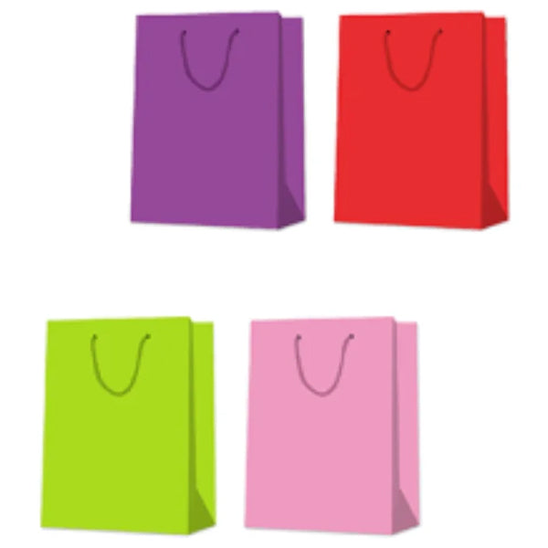 EPC Solid Colour Large Giftbag Purple Red Green Pink