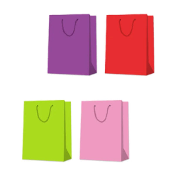 EPC Solid Colour Jumbo Giftbag Purple Red Green Pink
