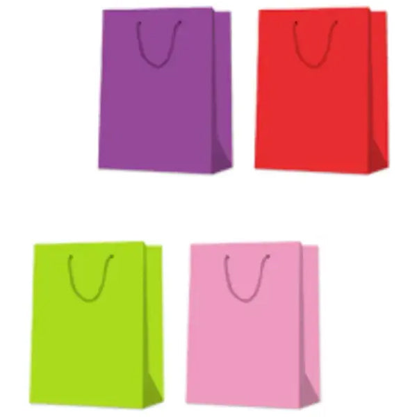 EPC Solid Colour Small Giftbag Purple Red Green Pink