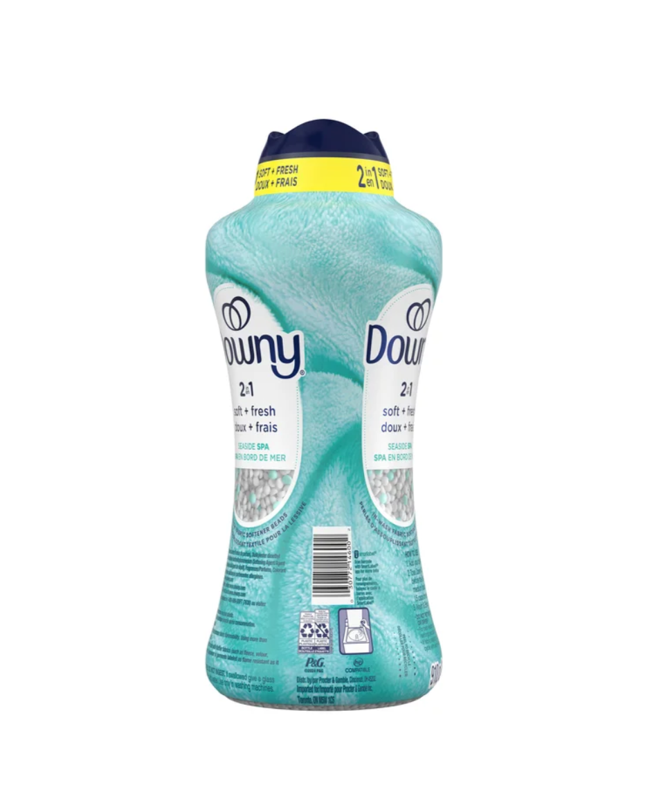 Downy 2-in-1 Soft + Fresh Fabric Softener Seaside Spa, 910 g