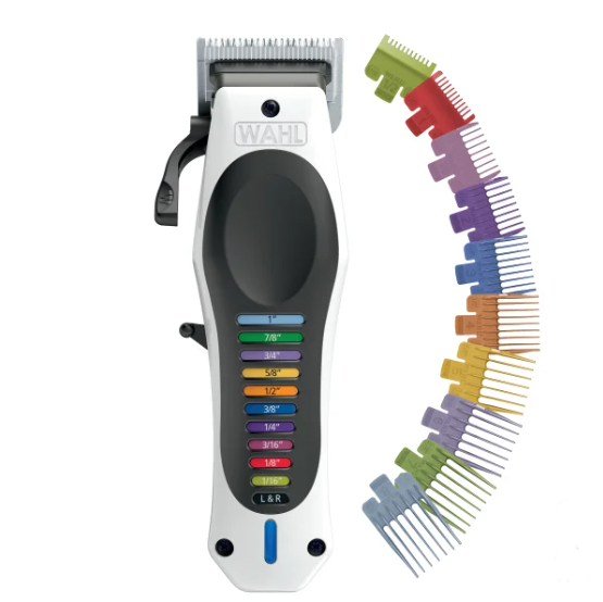 Wahl , Color Pro Cord/Cordless Haircut and Beard Kit, with 12 Attachment Guards, White