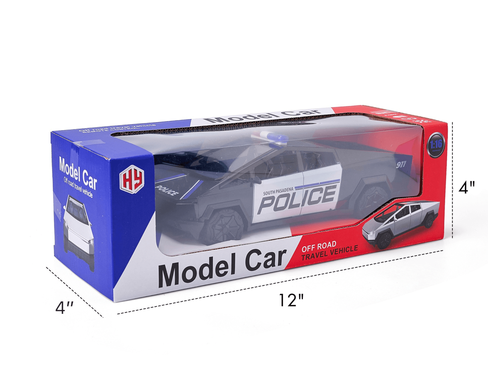 POLICE CYBERTRUCK R/C 27MHZ 4"X4"X12"
