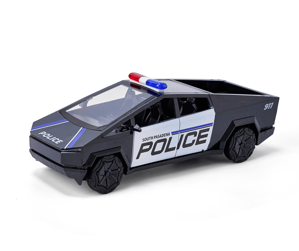 POLICE CYBERTRUCK R/C 27MHZ 4"X4"X12"