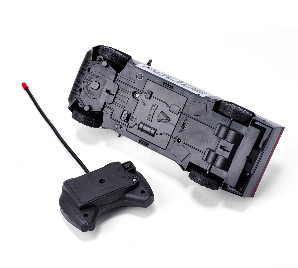 POLICE CYBERTRUCK R/C 27MHZ 4"X4"X12"