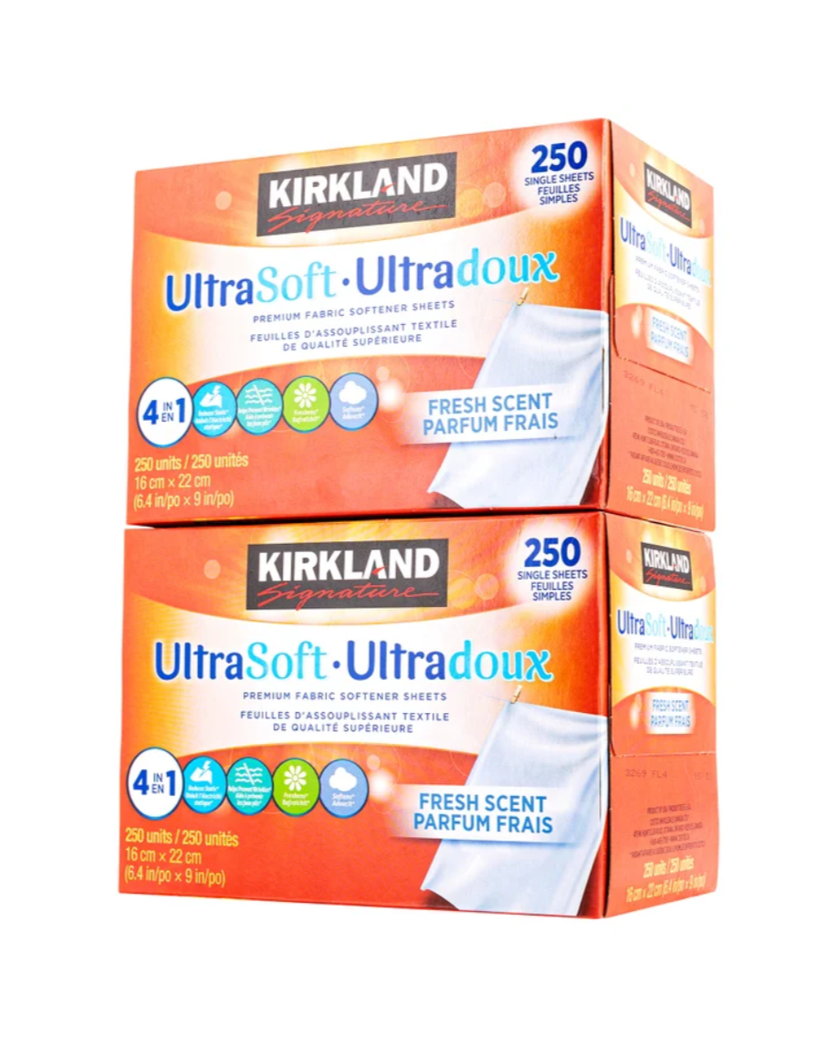Kirkland Signature UltraSoft Premium Fabric Softener Sheets,