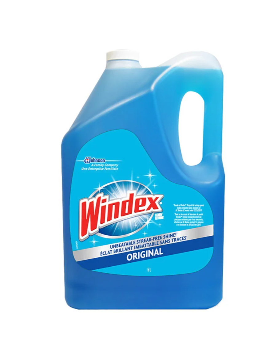 Windex Original Glass Cleaner, 5 L + 950 mL