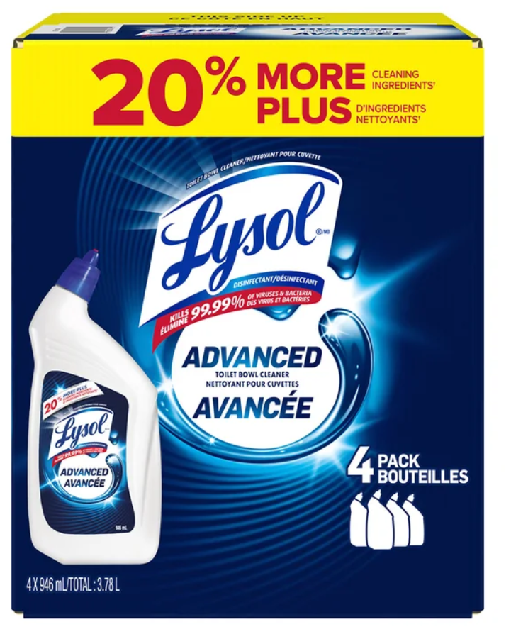 Lysol Advanced Toilet Bowl Cleaner, 946 mL