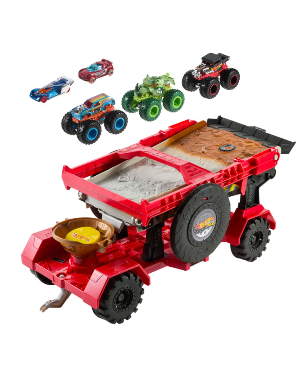 Hot Wheels Monster Trucks - Downhill Race Playset & Vehicles