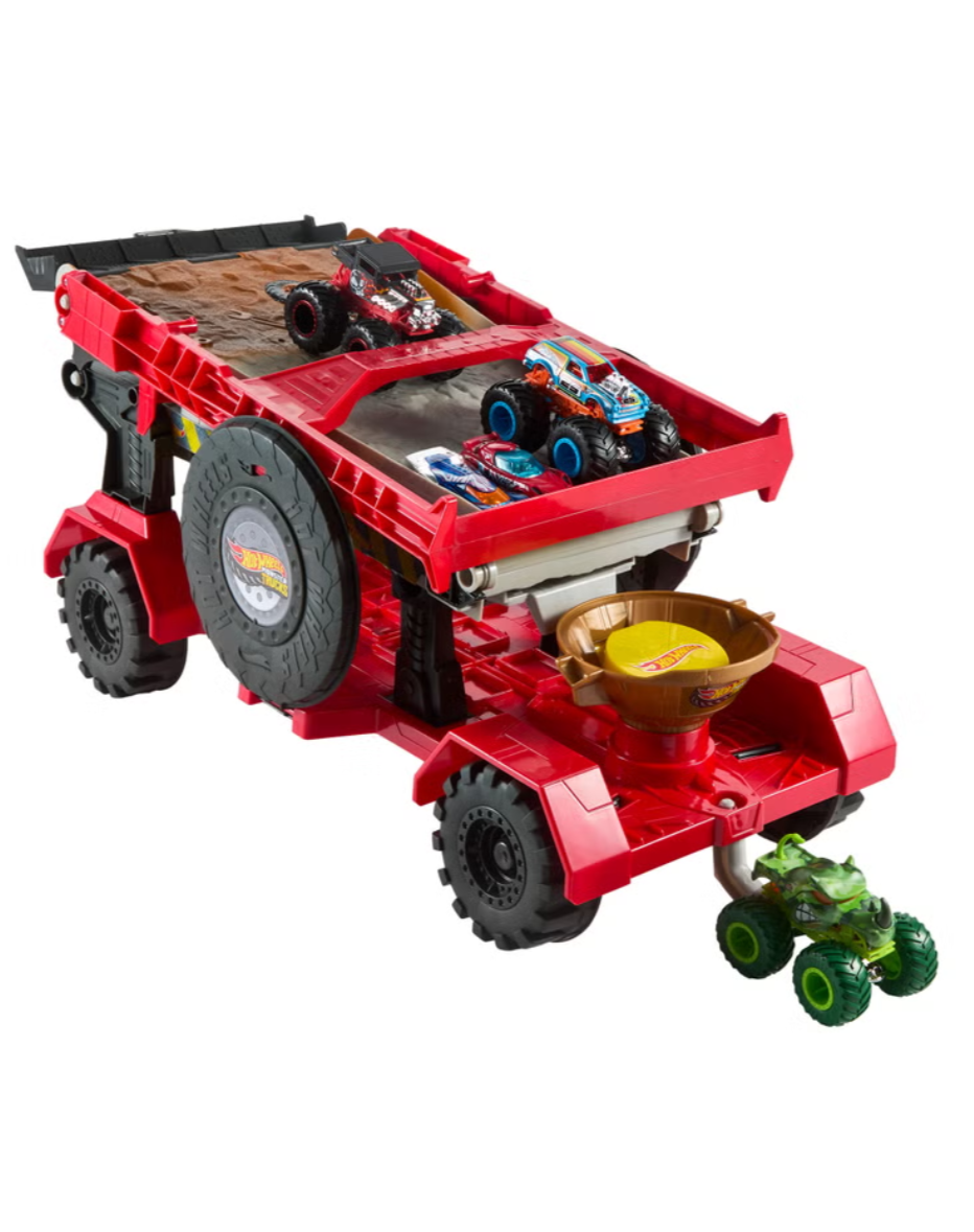 Hot Wheels Monster Trucks - Downhill Race Playset & Vehicles