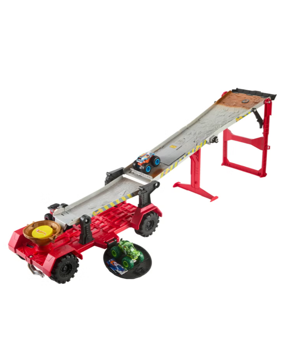 Hot Wheels Monster Trucks - Downhill Race Playset & Vehicles
