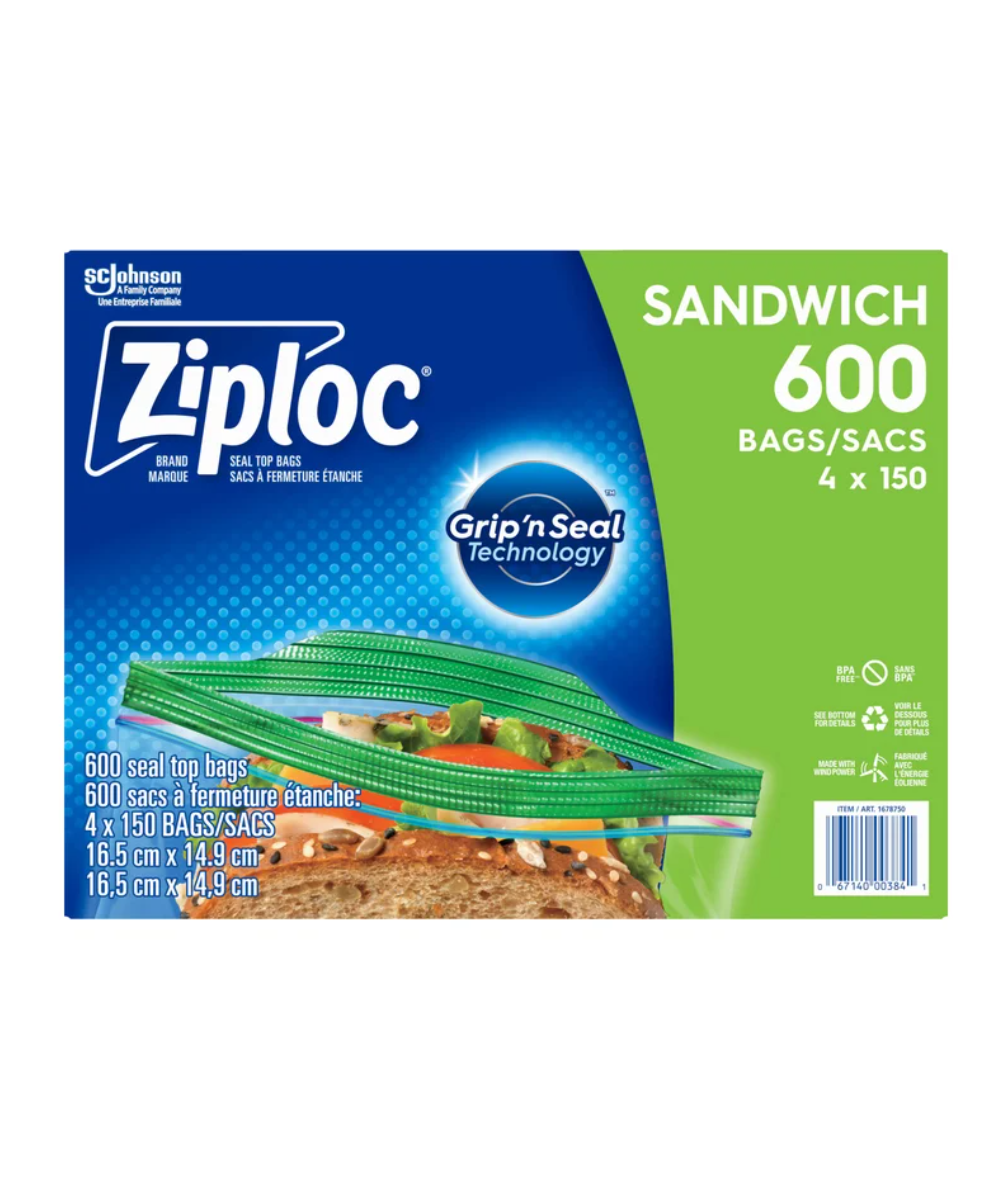 Ziploc Brand Sandwich Bags, 150-count