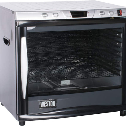 Weston, Pro Series Digital Dehydrator 28-0301-W, 80 Liter 12 Tray with Timer & Light ,Silver