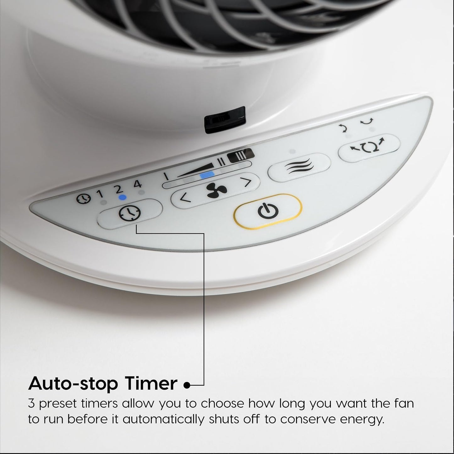 IRIS USA WOOZOO Desk Fan with Remote, Oscillating Table Air Circulator,  White